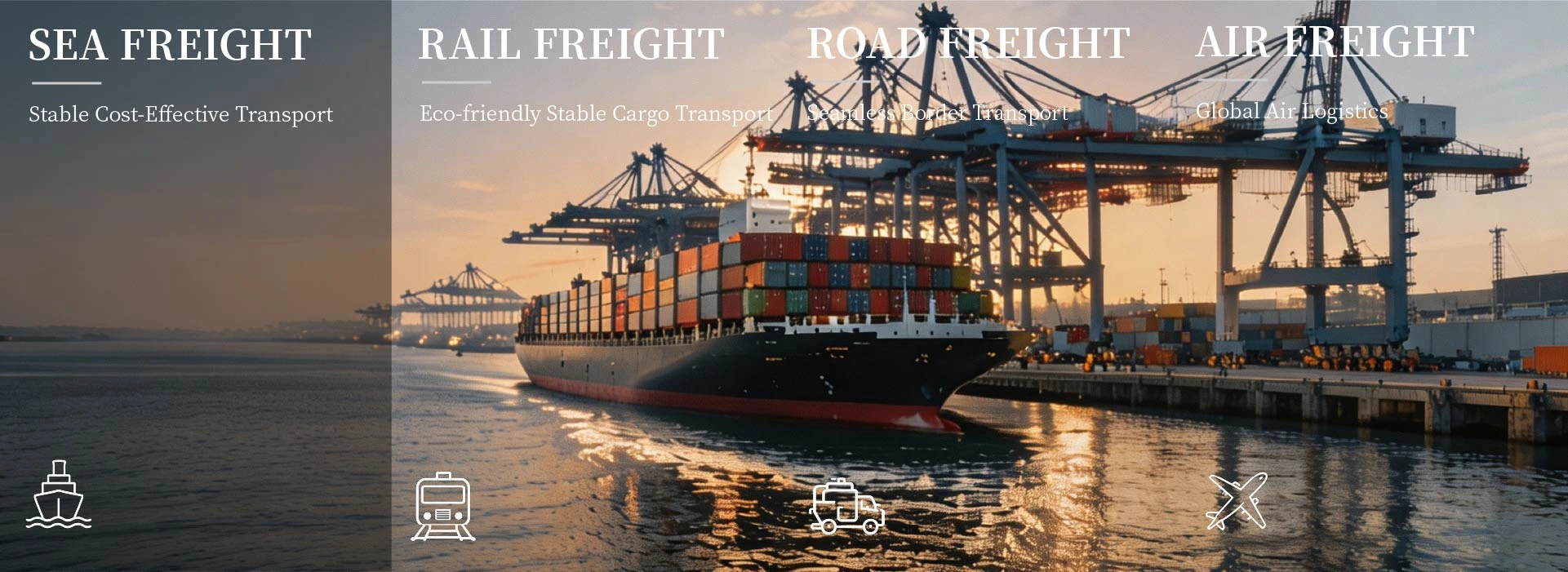 Container vessel and port freight operations