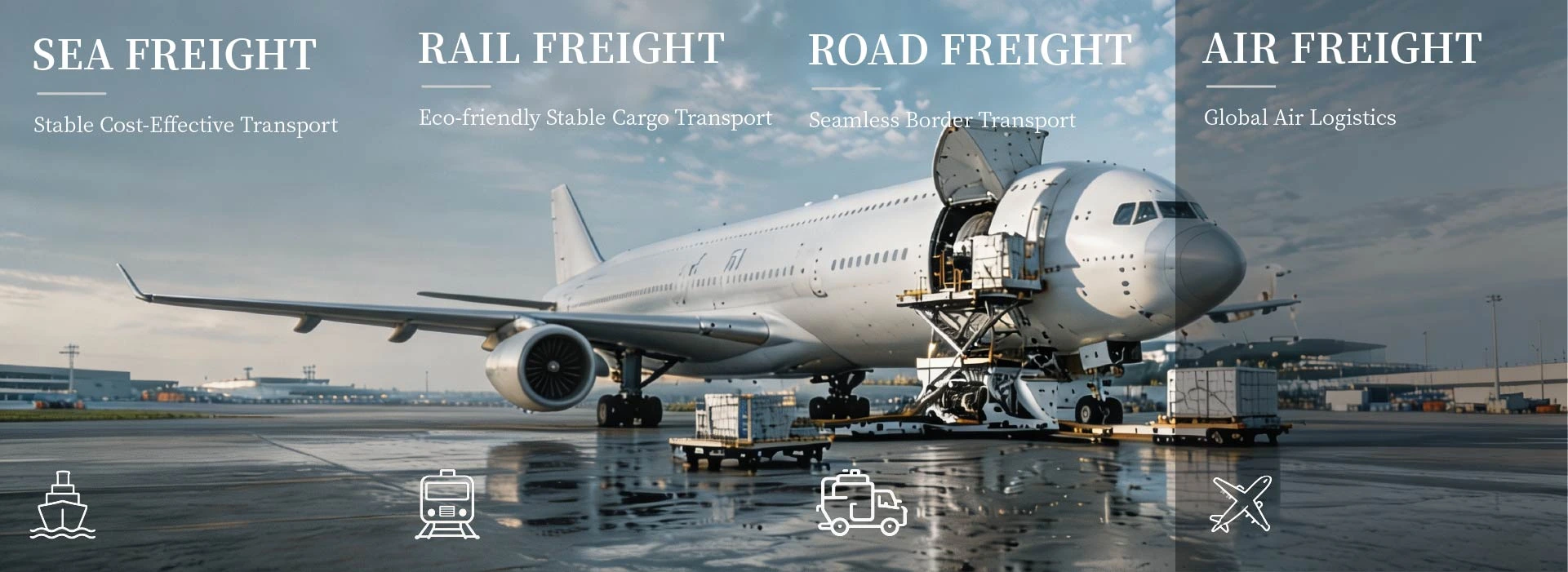 Cargo aircraft and airport freight handling